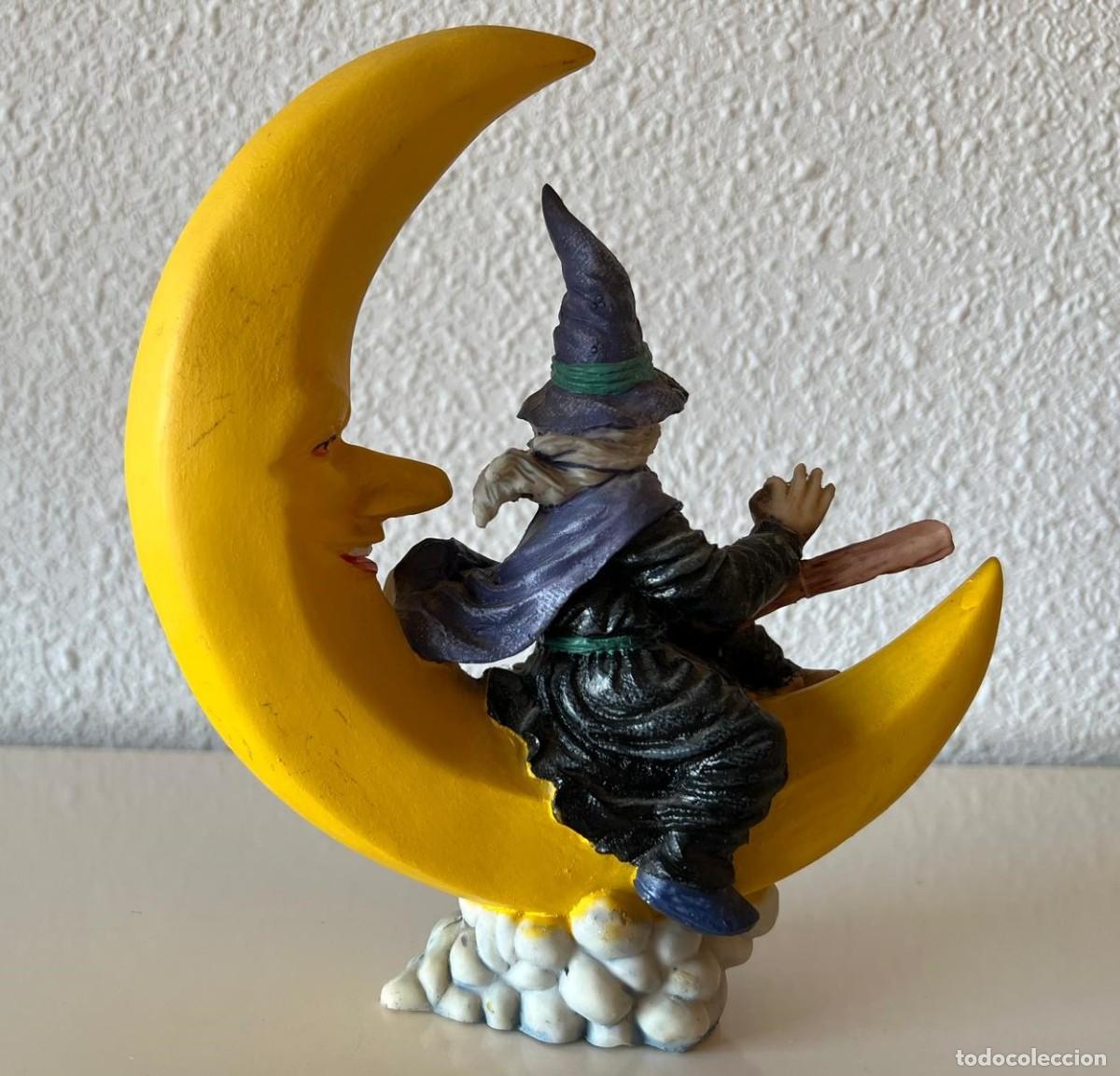 Vintage: FIGURA RESINA BRUJA LUNA - Foto 2