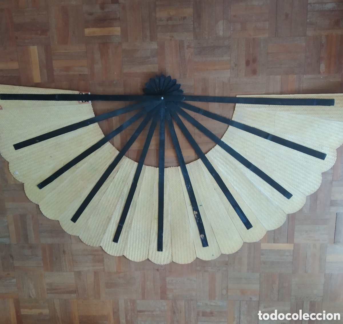 Vintage: Gran abanico decorativo Chino de bamb&uacute;. - Foto 10