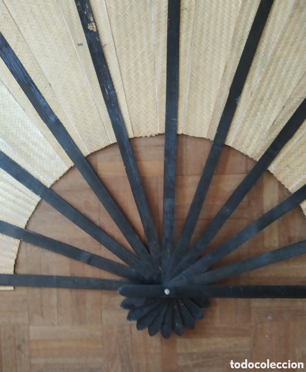 Vintage: Gran abanico decorativo Chino de bamb&uacute;. - Foto 11