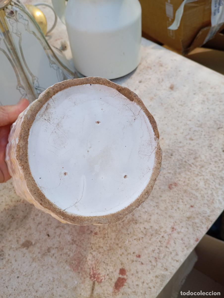 Vintage: maceta de ceramica blanca - Foto 4