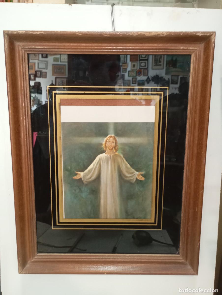 Vintage: cuadro con lamina religiosa - Foto 1