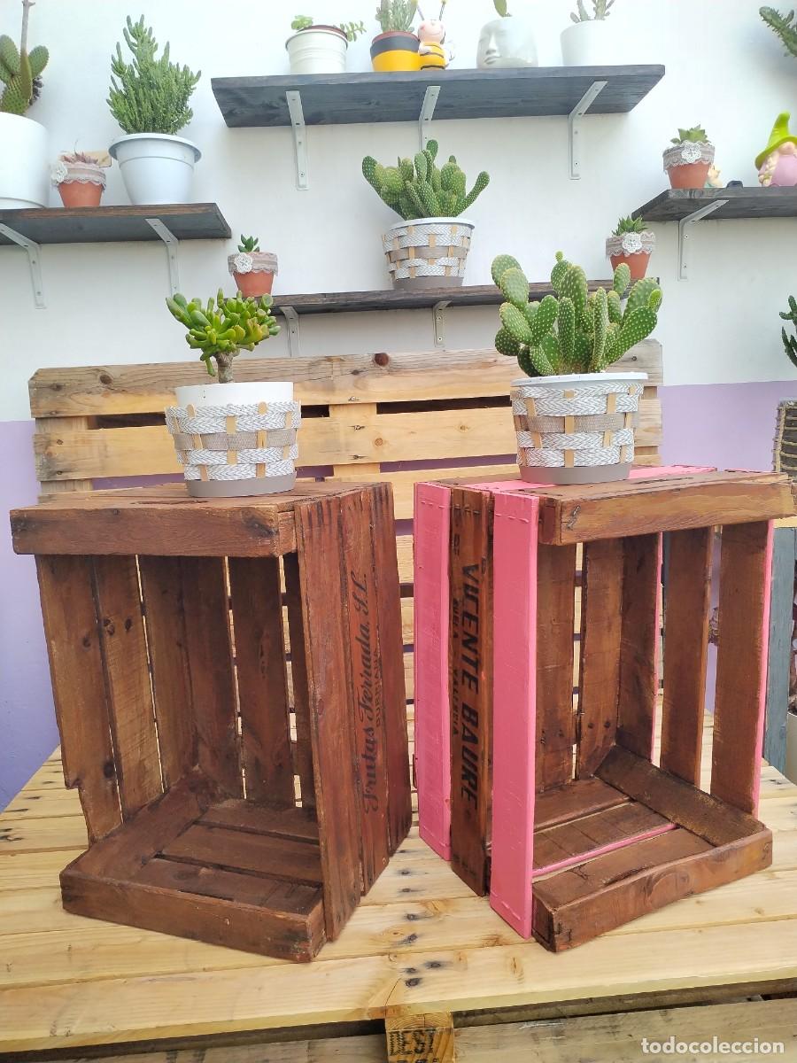 Vintage: Cajas de madera vintage restauradas y pintadas - Foto 1
