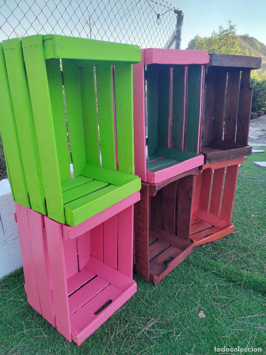 Vintage: Cajas de madera vintage restauradas y pintadas - Foto 9