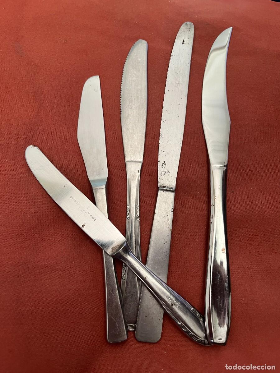Vintage: 5 Cuchillos de acero inoxidable - Foto 2