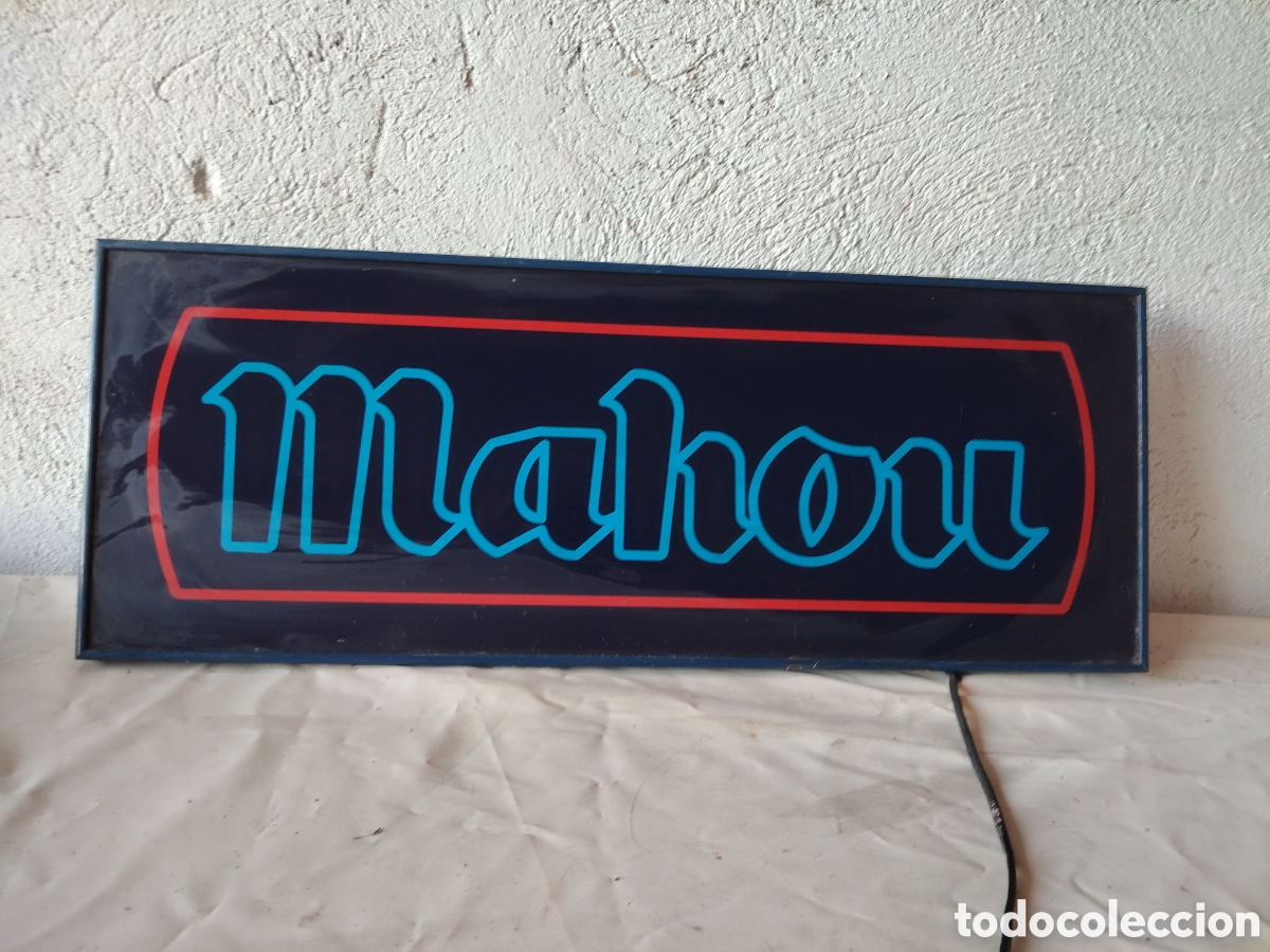 Vintage: Letrero luminoso de las marca Mahou - Foto 1