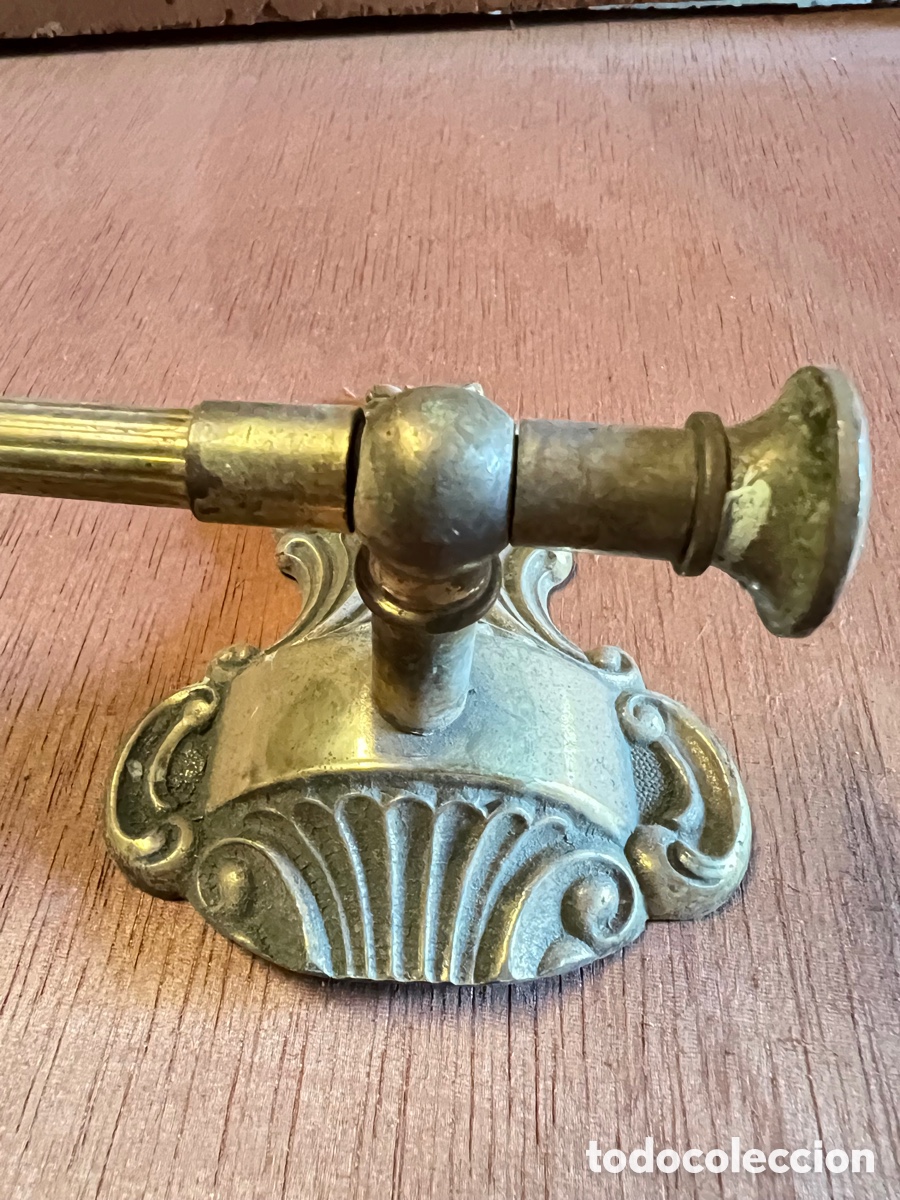 Vintage: Toallero de lat&oacute;n en perfecto estado