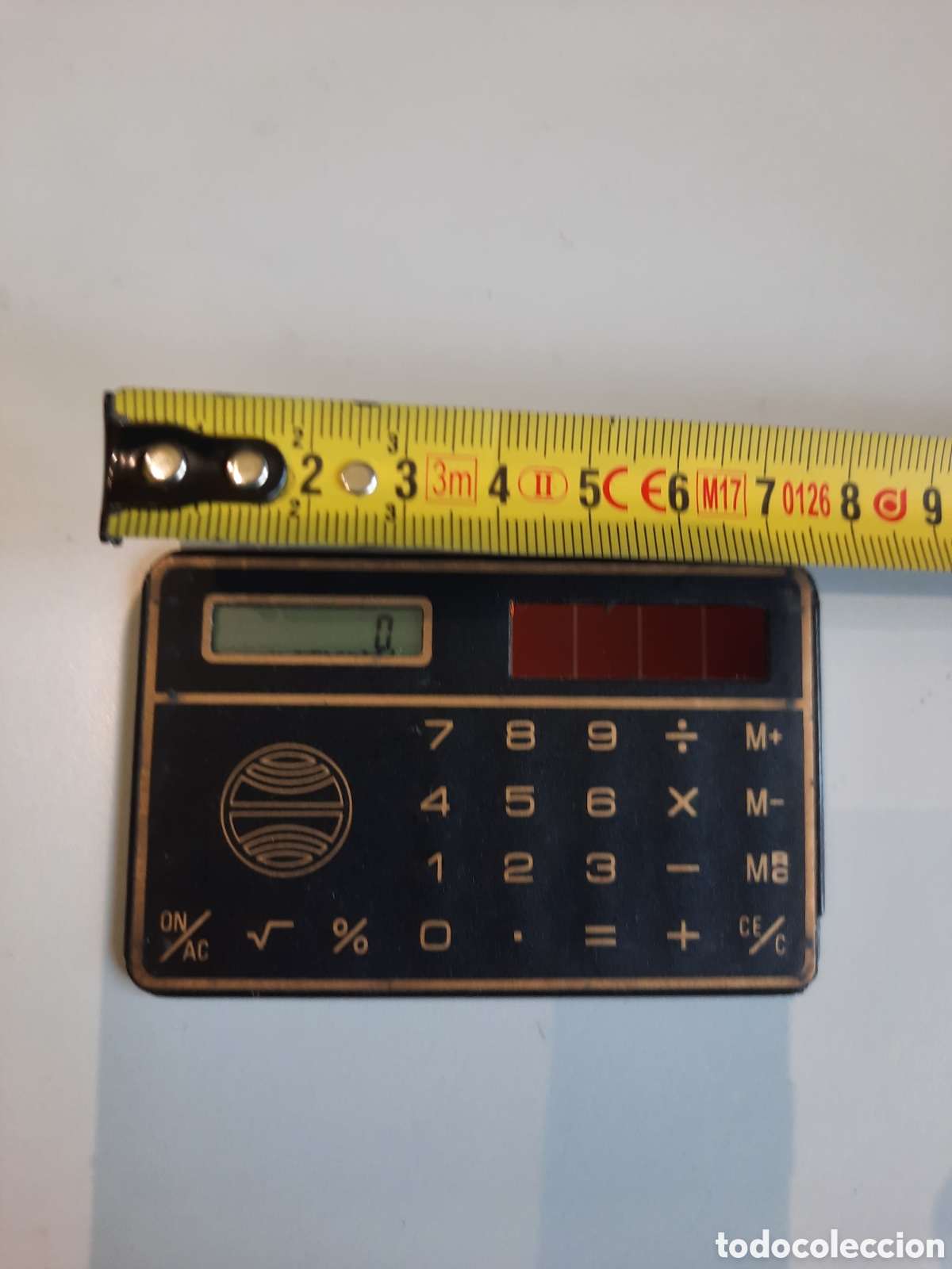 Vintage: Calculadora solar extra plana, funcionando - Foto 1