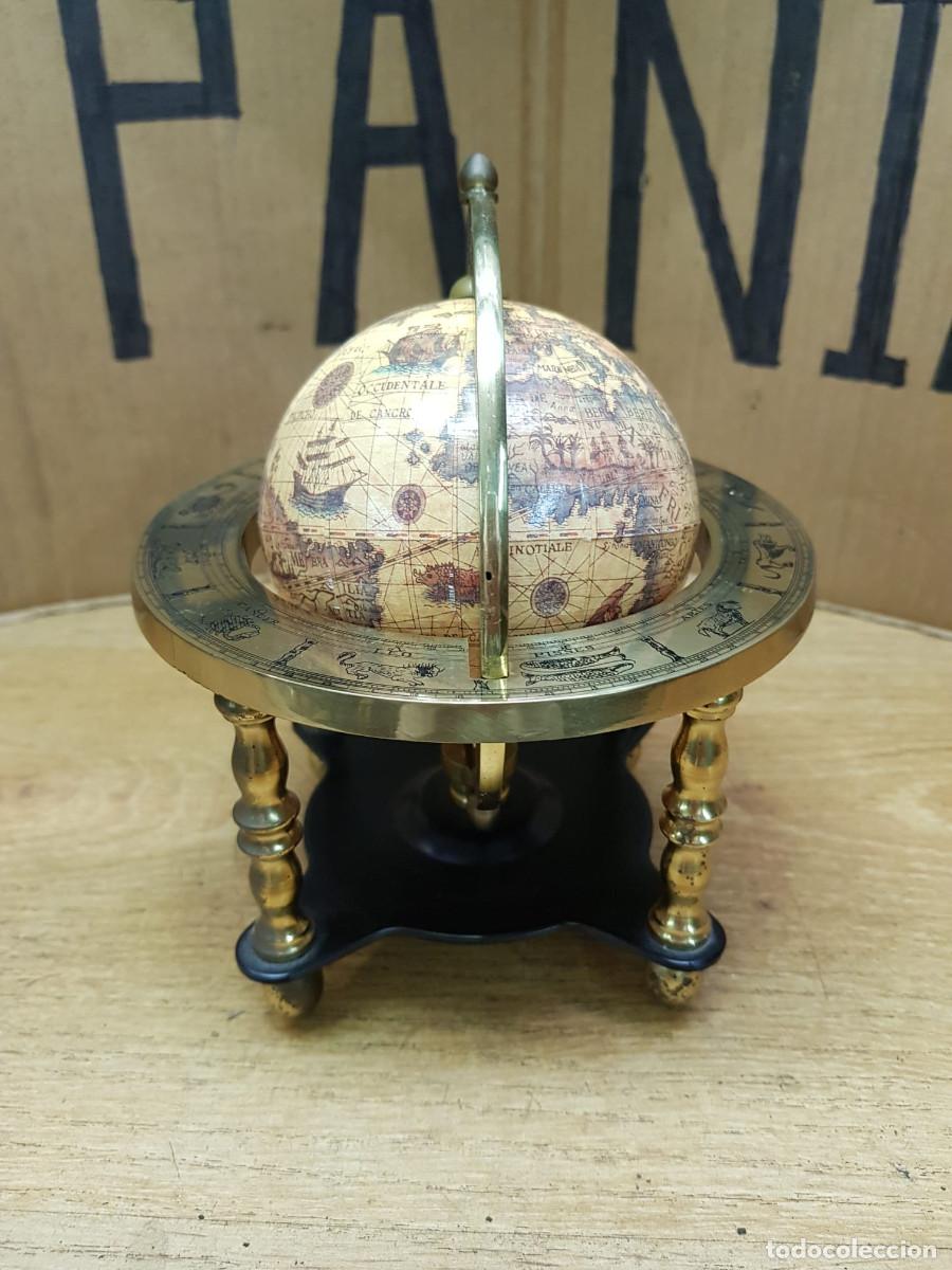 Vintage: GLOBO TERRAQUEO DE BRONCE - Foto 6