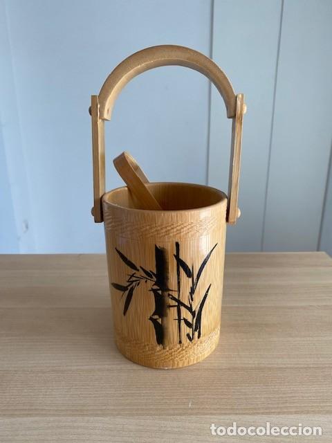 Vintage: CUBITERA JAPONESA EN MADERA - Foto 1
