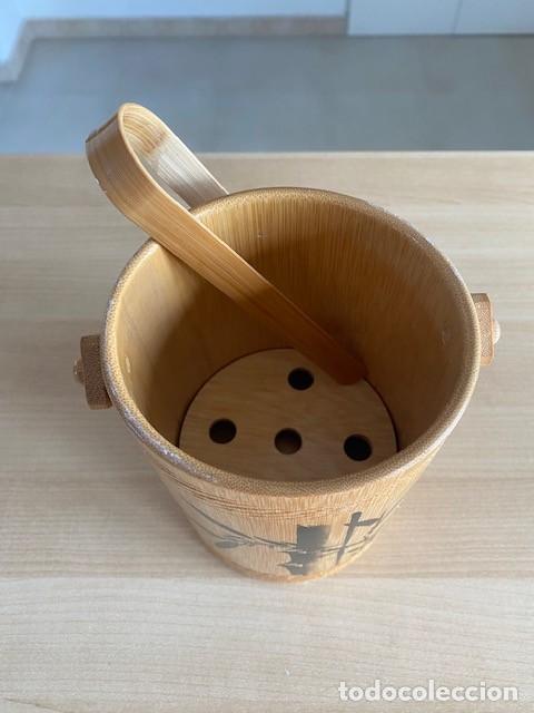 Vintage: CUBITERA JAPONESA EN MADERA - Foto 2