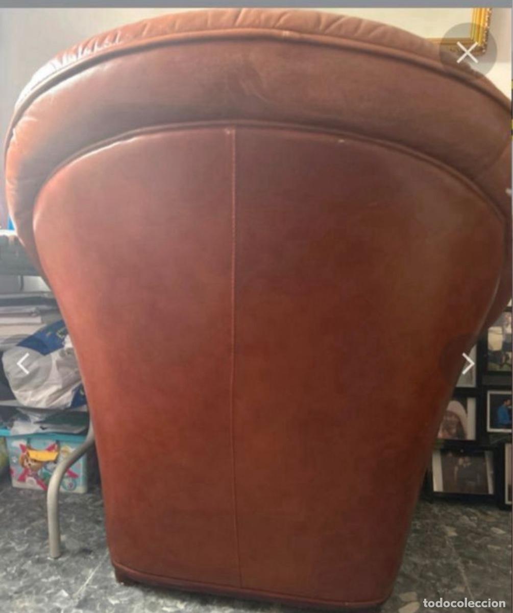 Vintage: Sill&oacute;n vintage marr&oacute;n - Foto 3