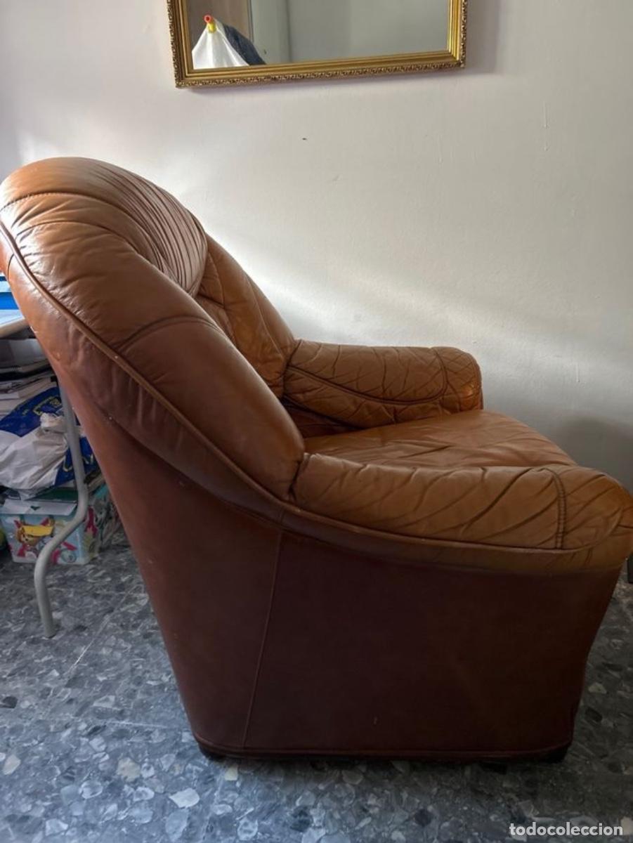 Vintage: Sill&oacute;n vintage marr&oacute;n - Foto 4