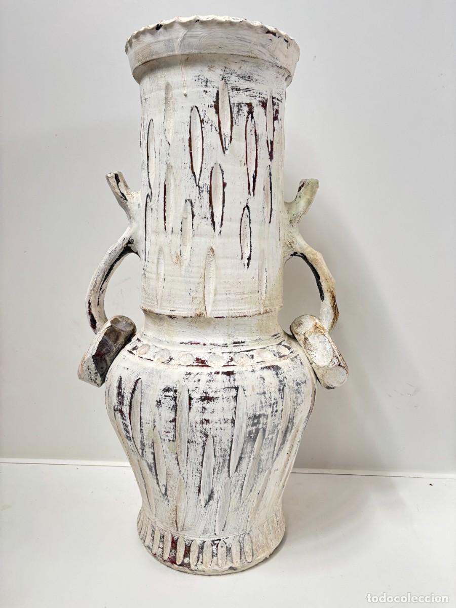 Vintage: JARRON,ANFORA,MACETERO RUSTICO CERAMICA GRANDE - Foto 1