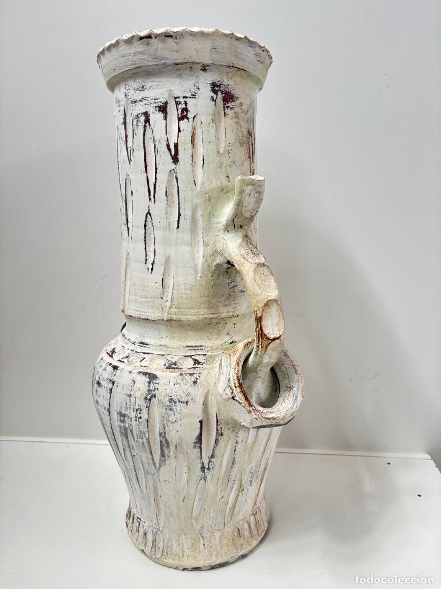 Vintage: JARRON,ANFORA,MACETERO RUSTICO CERAMICA GRANDE - Foto 2