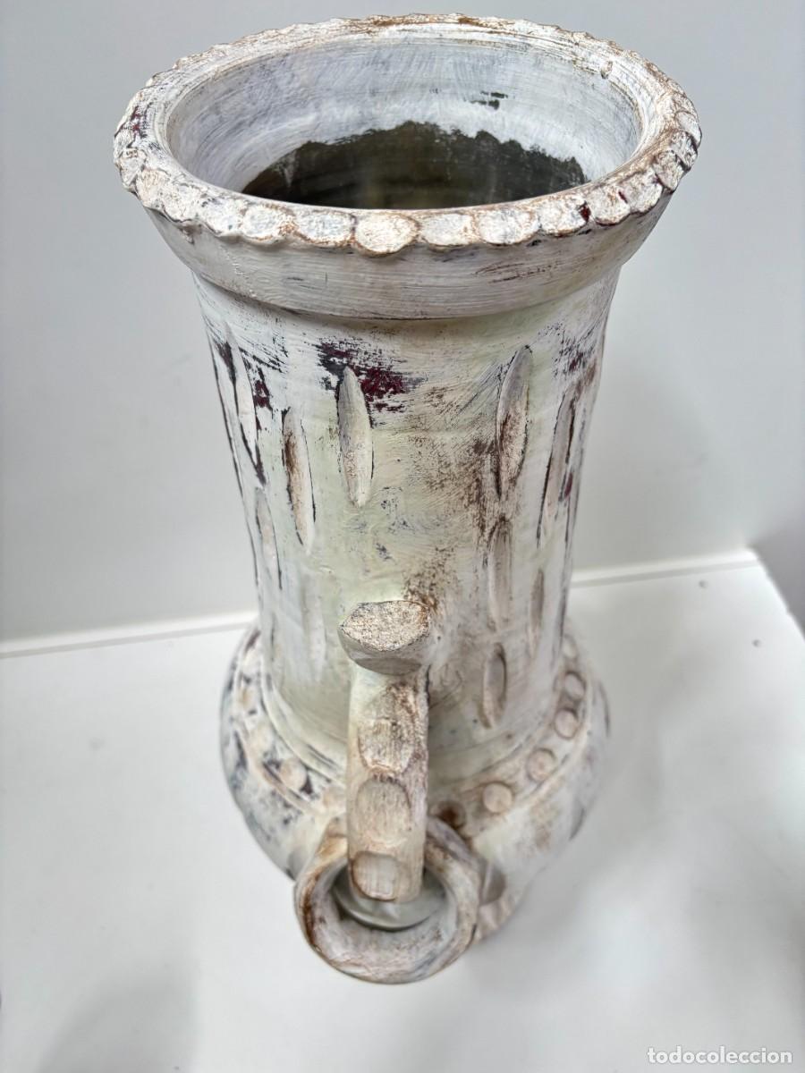 Vintage: JARRON,ANFORA,MACETERO RUSTICO CERAMICA GRANDE - Foto 4