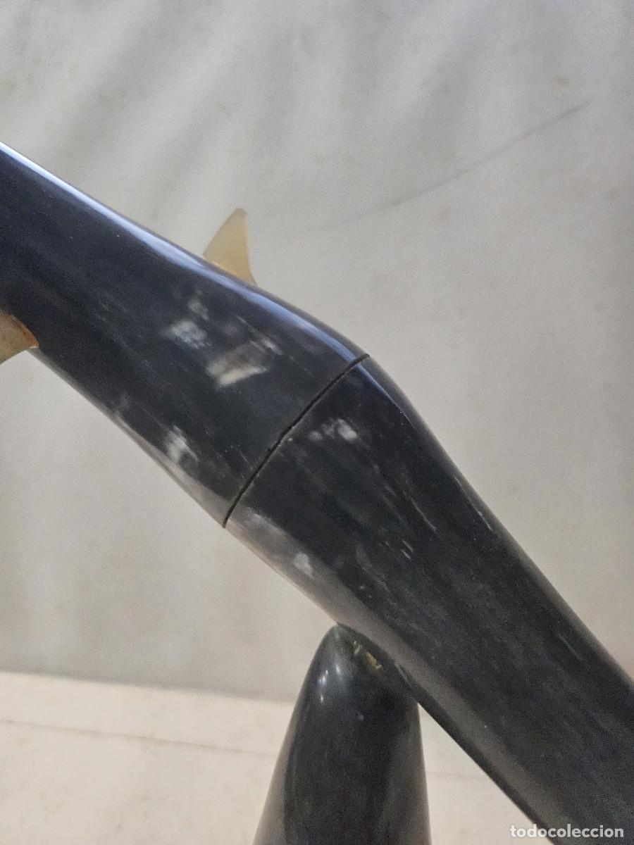 Vintage: delfin hecho de asta de toro - Foto 3