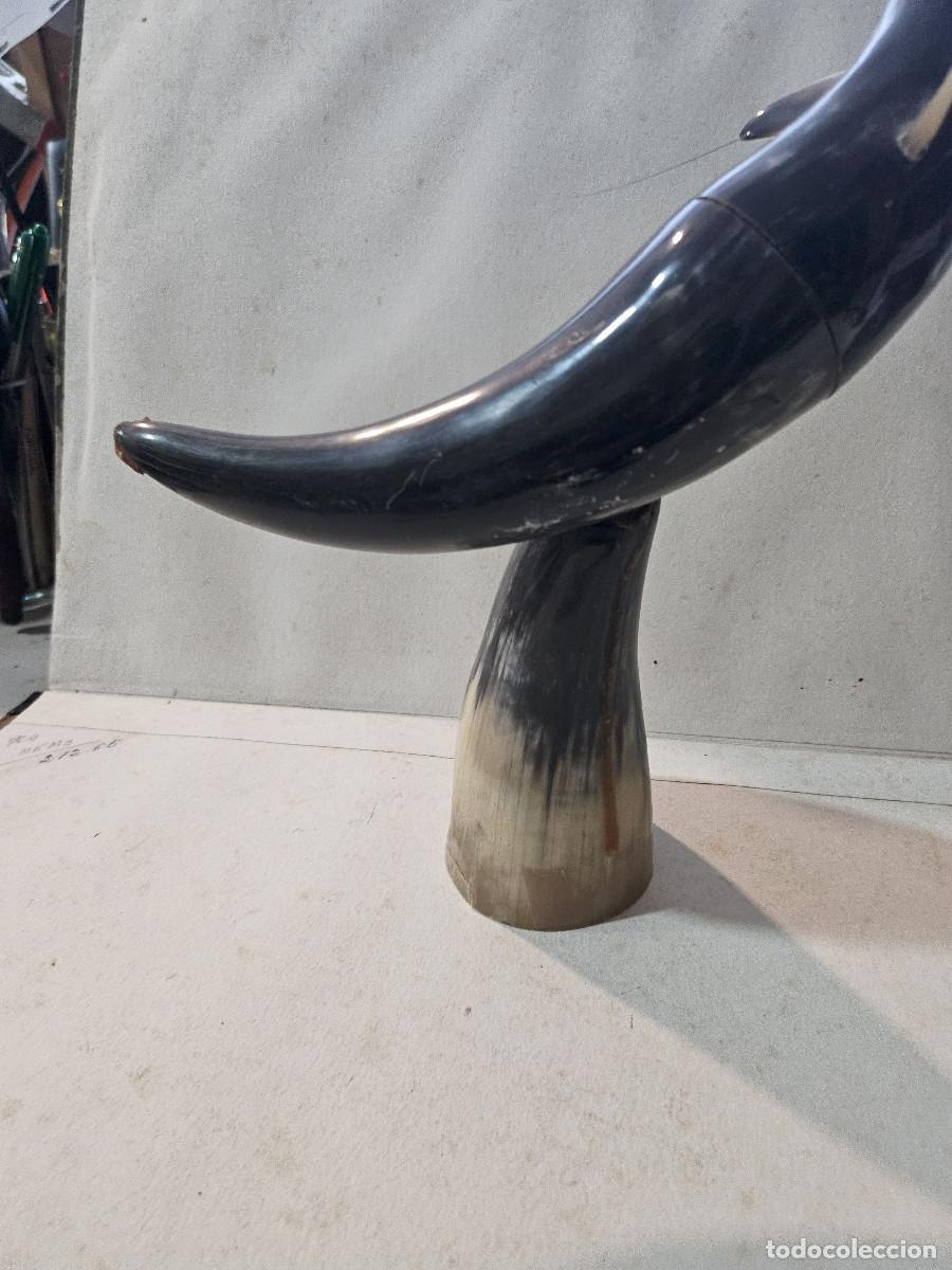 Vintage: delfin hecho de asta de toro - Foto 4