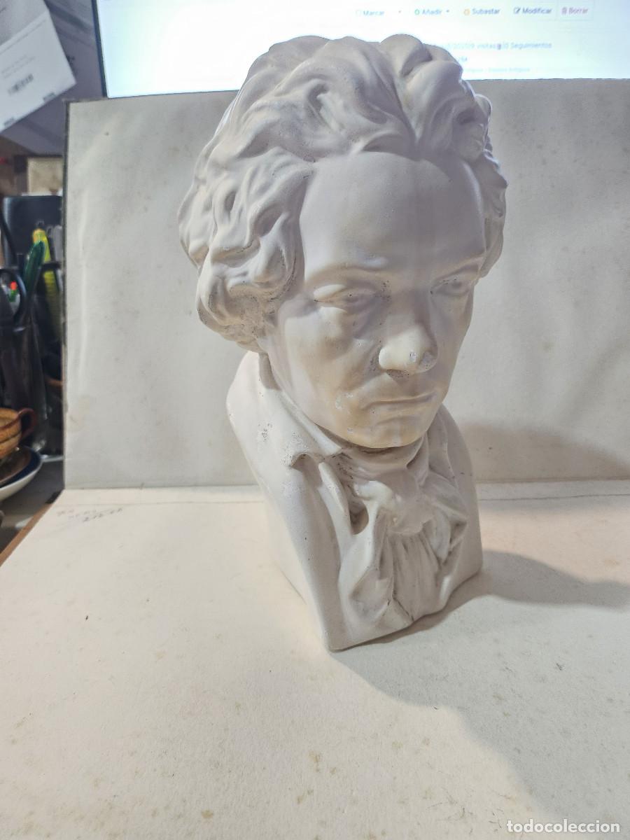 Vintage: busto de piedra con autor - Foto 1