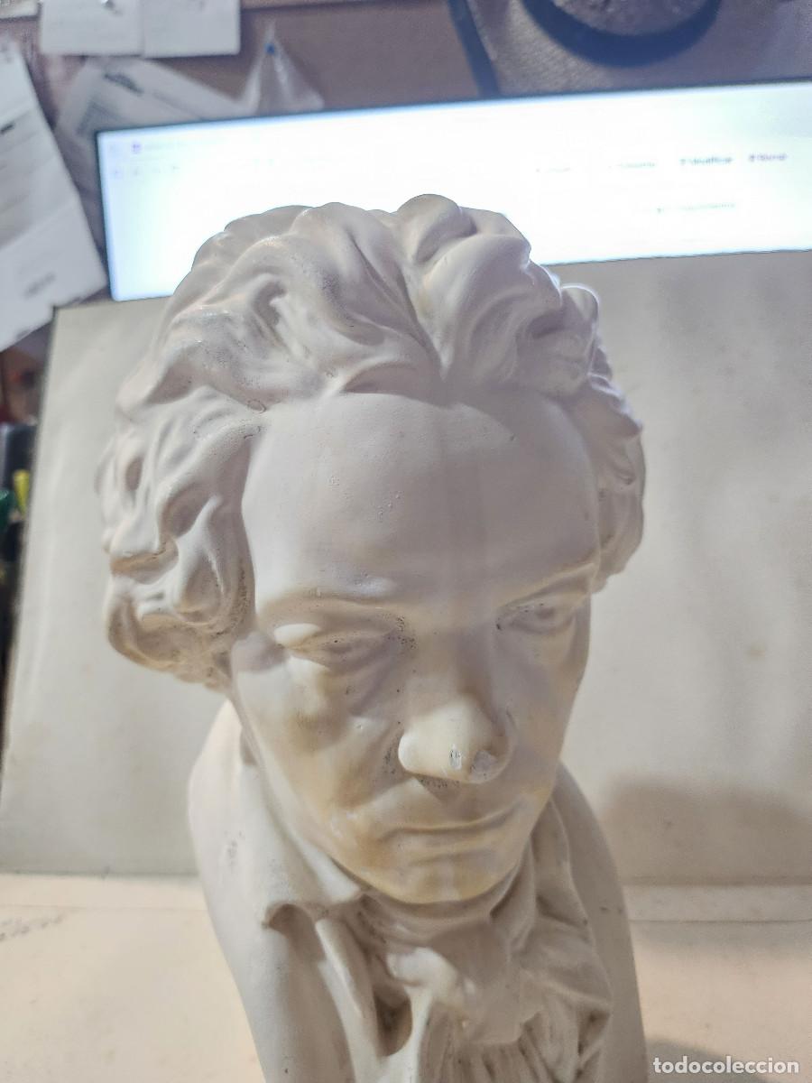 Vintage: busto de piedra con autor - Foto 2