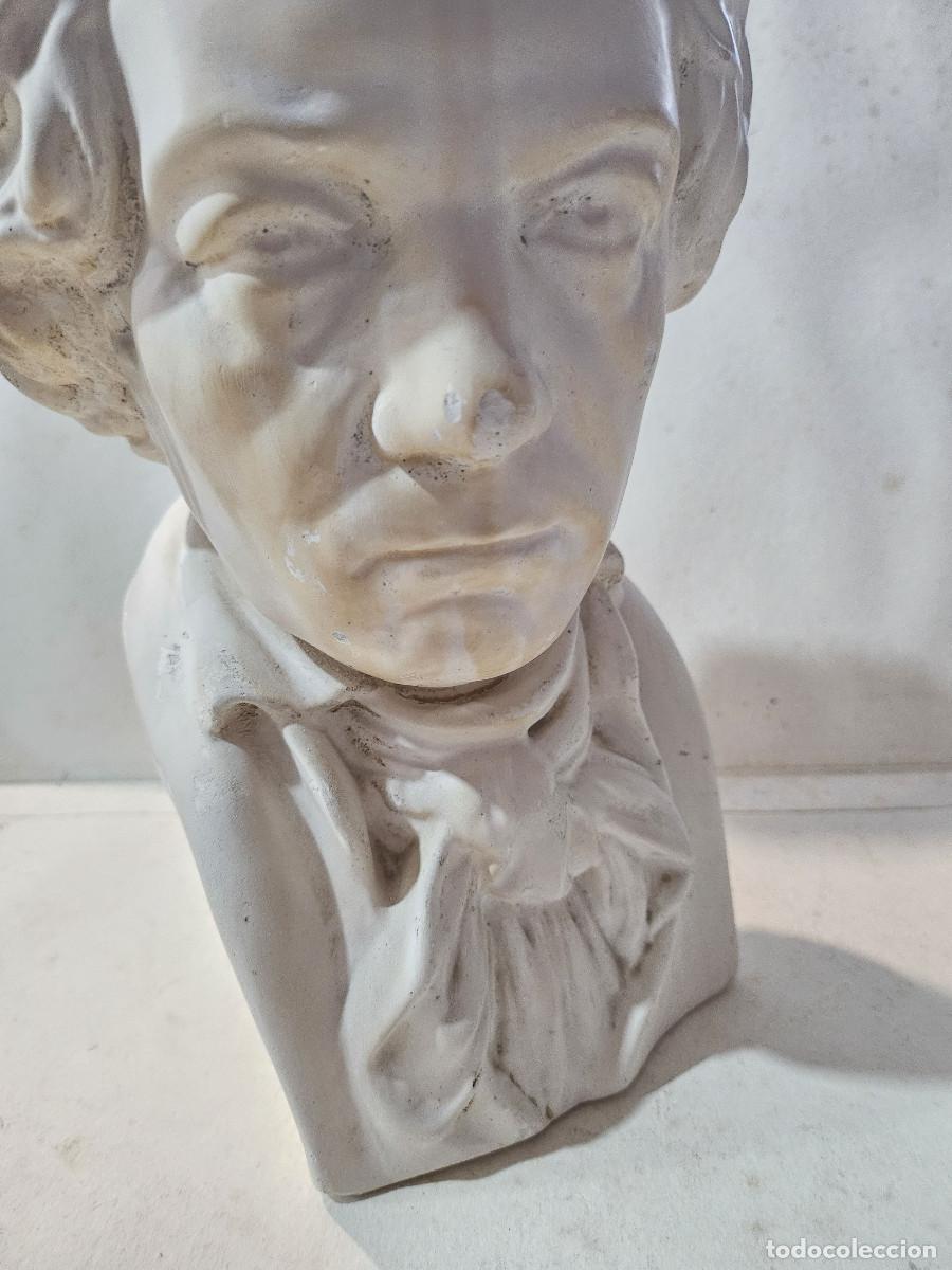 Vintage: busto de piedra con autor - Foto 3