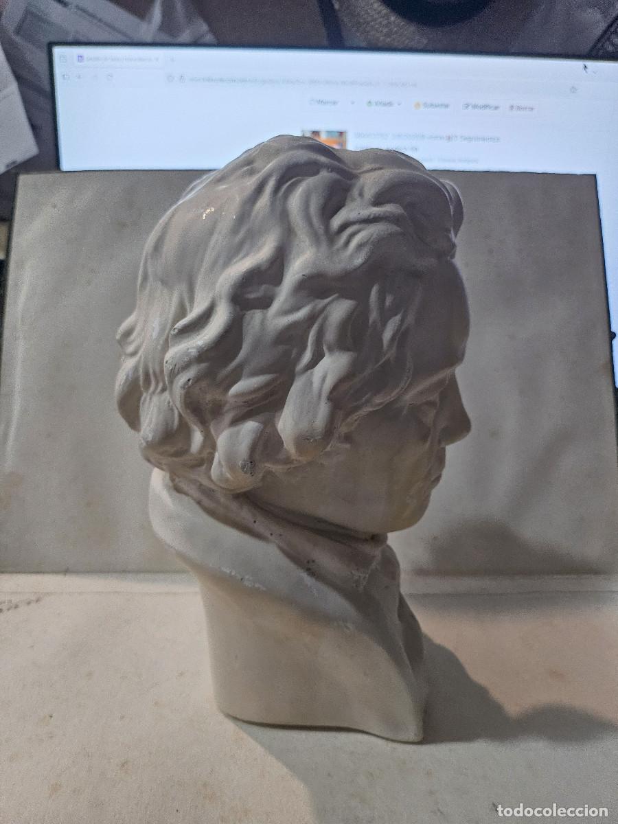 Vintage: busto de piedra con autor - Foto 4