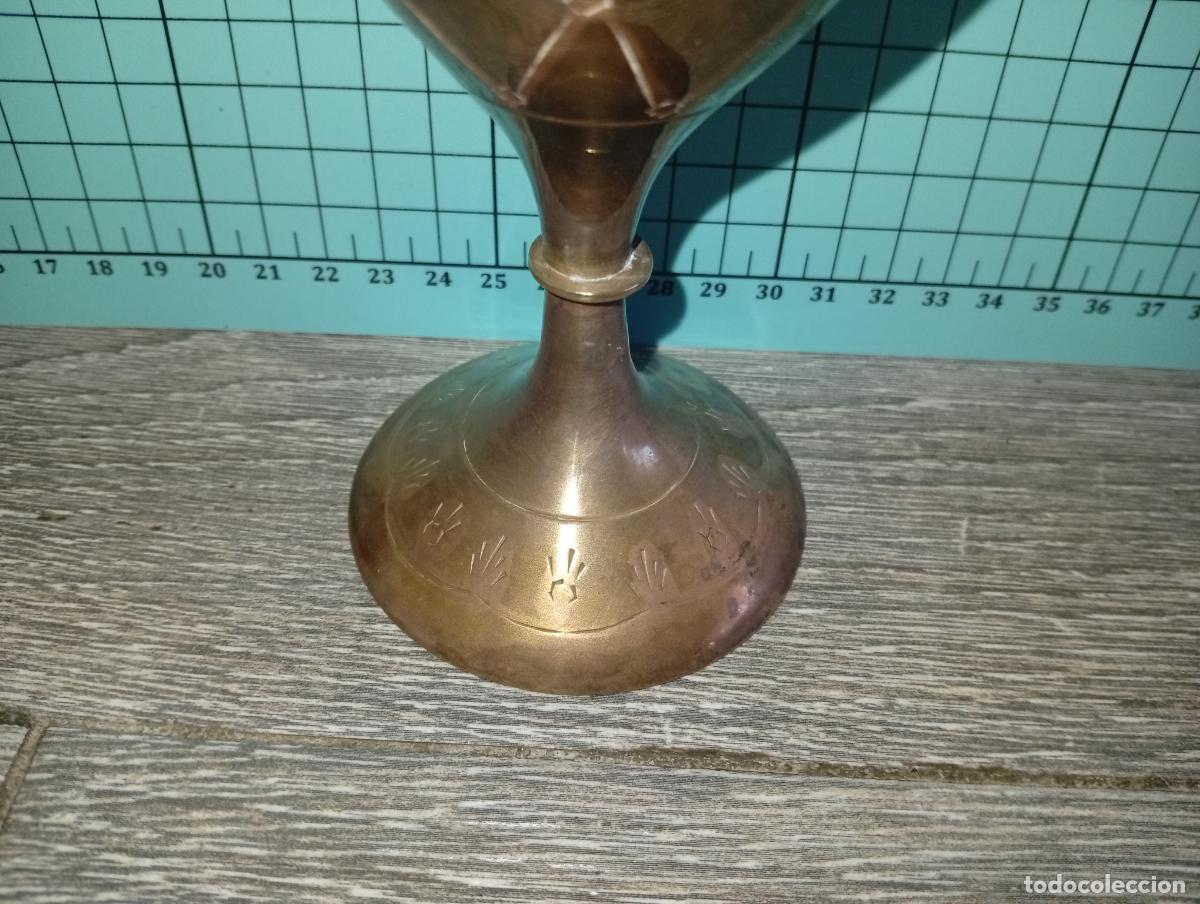 Vintage: Bonito Jarr&oacute;n de bronce labrado vintage - Foto 5