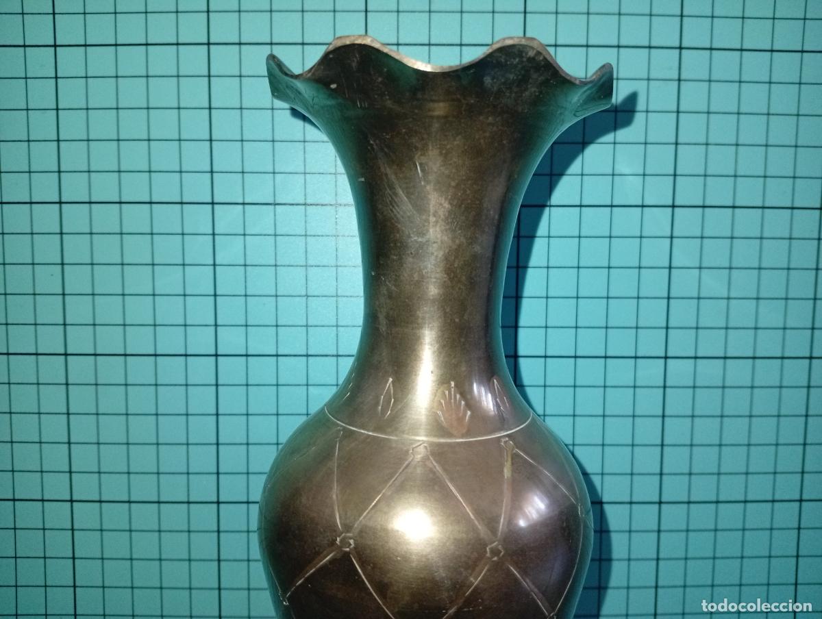 Vintage: Bonito Jarr&oacute;n de bronce labrado vintage - Foto 7