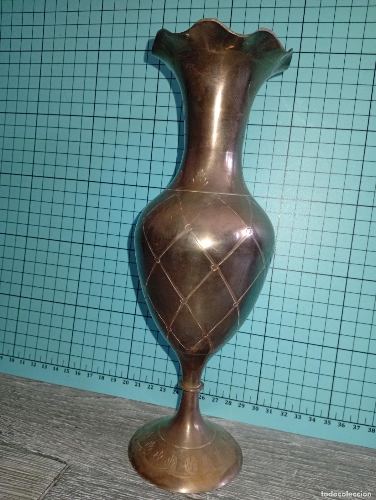 Vintage: Bonito Jarr&oacute;n de bronce labrado vintage - Foto 8