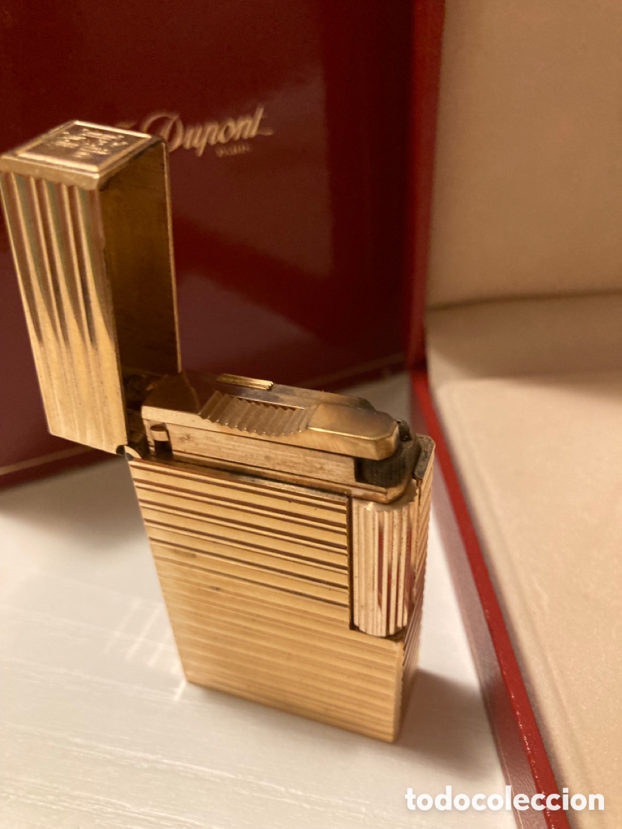 Vintage: Encendedor Dupont oro - Foto 2