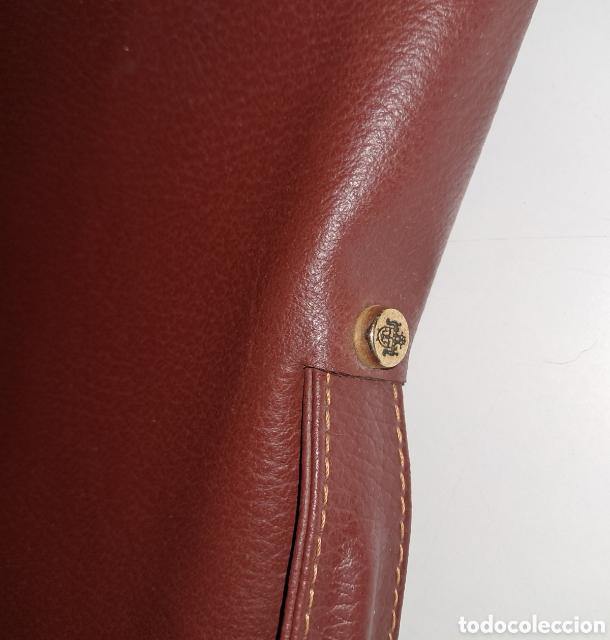 Vintage: CARTERA PORTADOCUMENTOS CON LLAVE DE PIEL CON GRABADO - Foto 4
