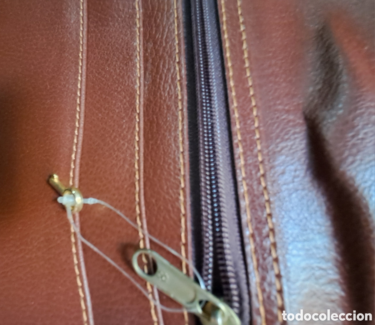 Vintage: CARTERA PORTADOCUMENTOS CON LLAVE DE PIEL CON GRABADO - Foto 11