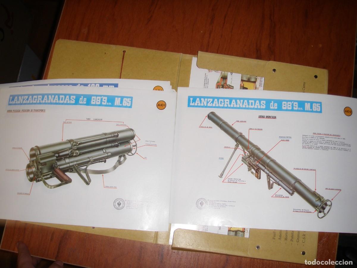 Vintage: L&Aacute;MINAS DE ARMAMENTO EMBLEMAS Y DIVISAS COMPLETO - Foto 7