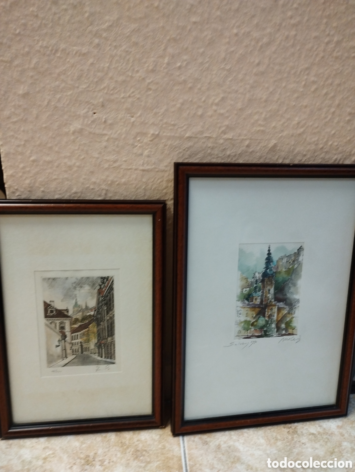 Vintage: Lote de dos acuarelas - Foto 5