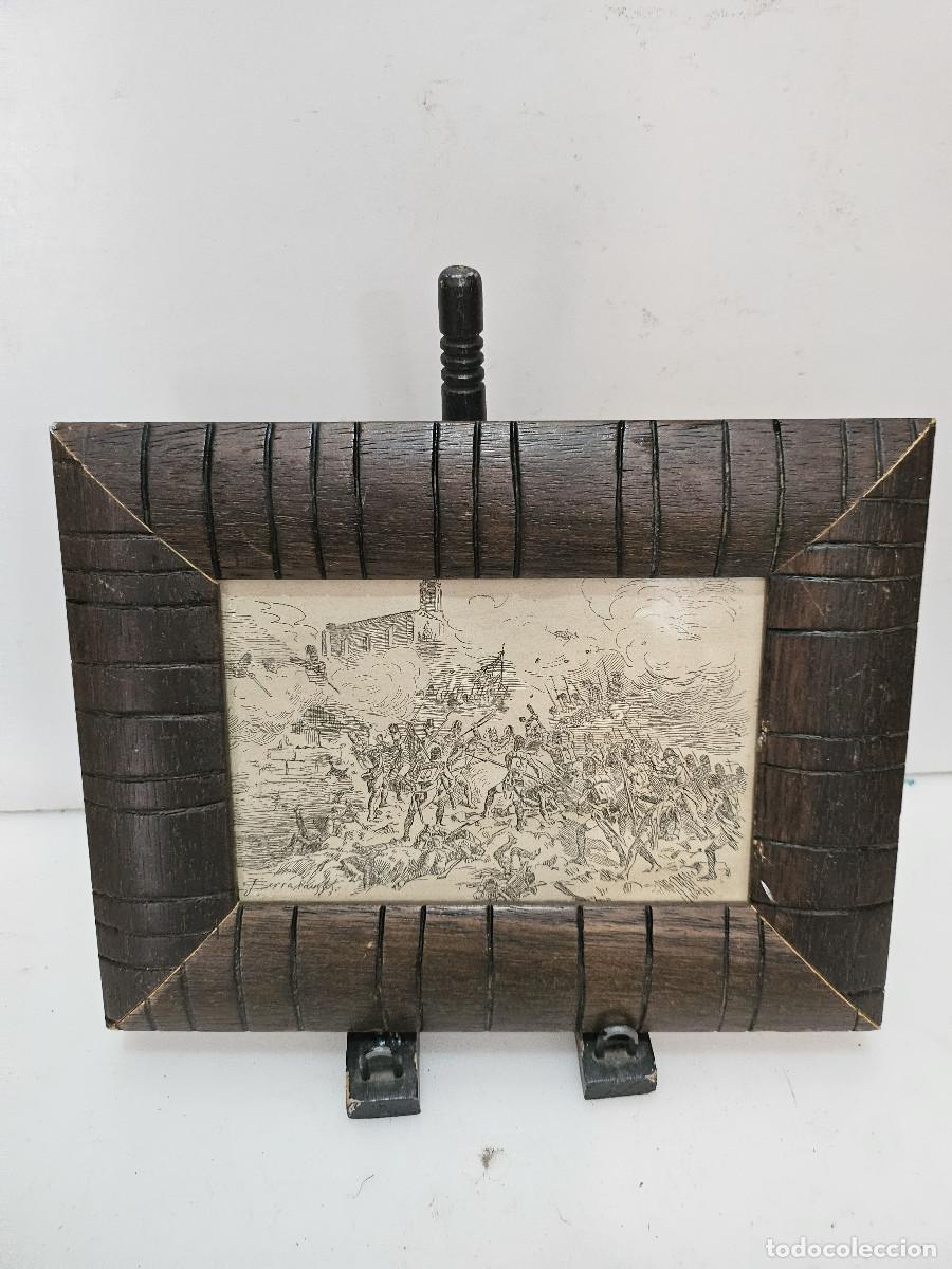 Vintage: cuadro con grabado antiguo - Foto 1