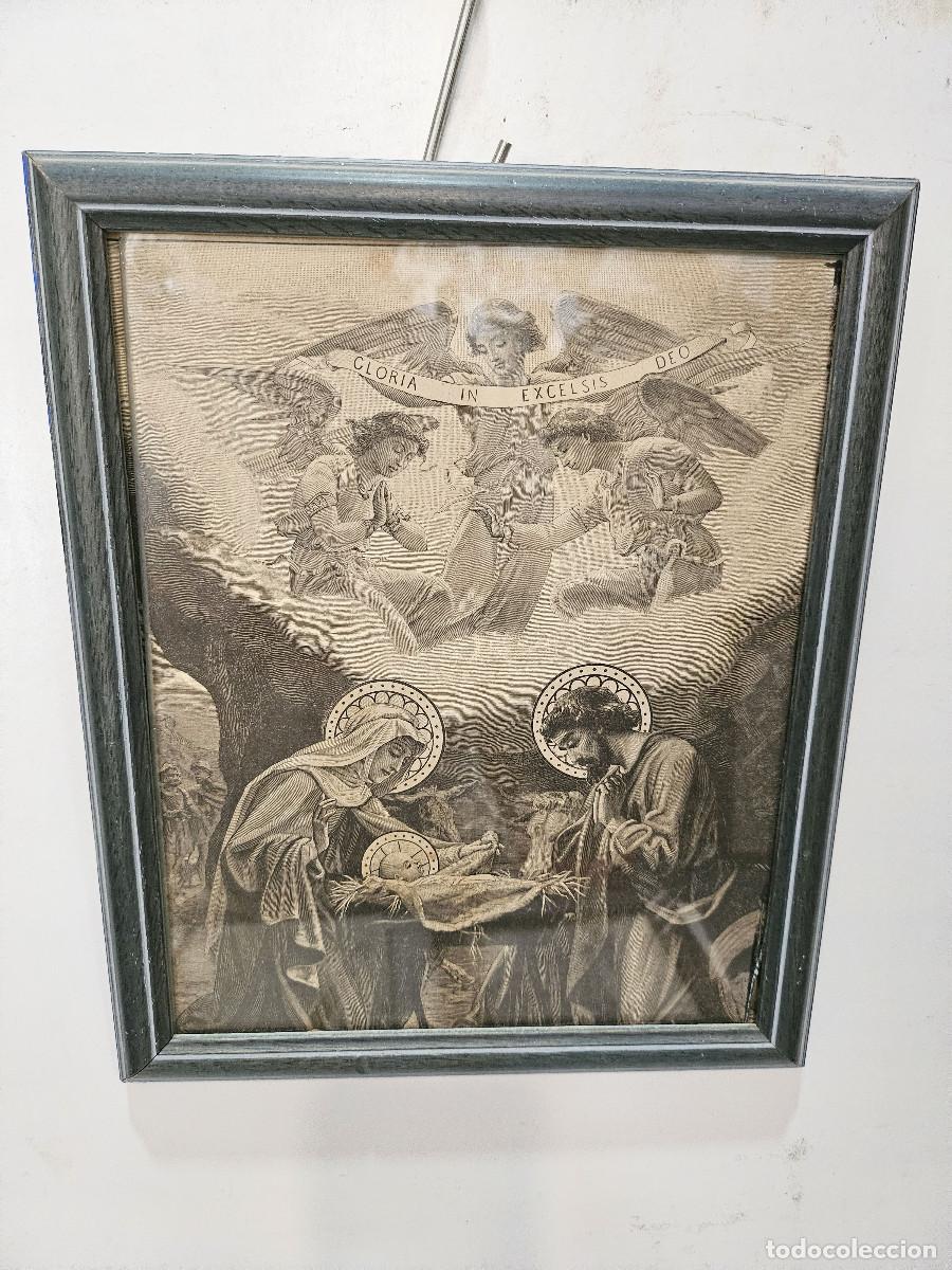 Vintage: cuadro con grabado religioso - Foto 1