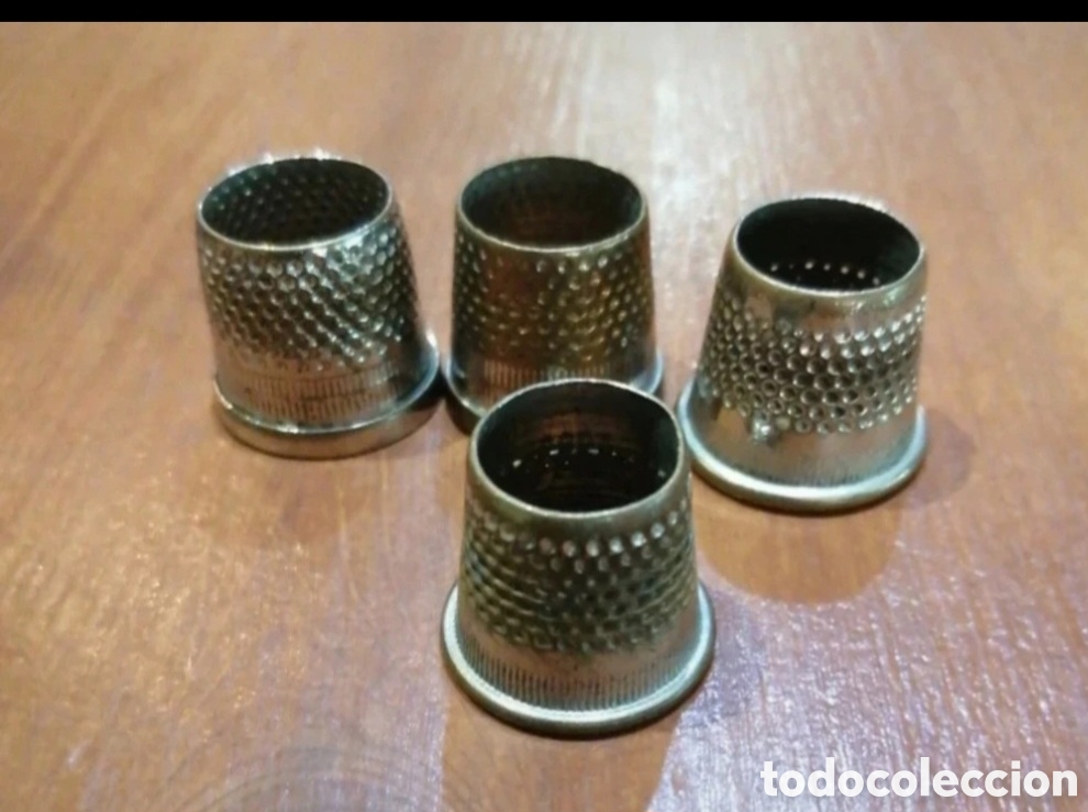 Vintage: 4 dedales de costura - Foto 2