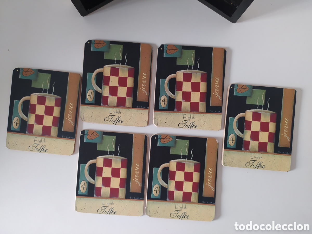 Vintage: Posavasos Java - Taza de caf&eacute; english toffee - Foto 6