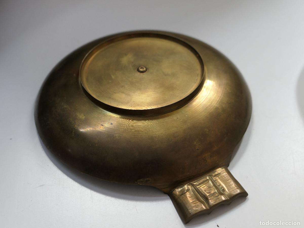 Vintage: Bandeja de metal decorada, D15 cm - Foto 3