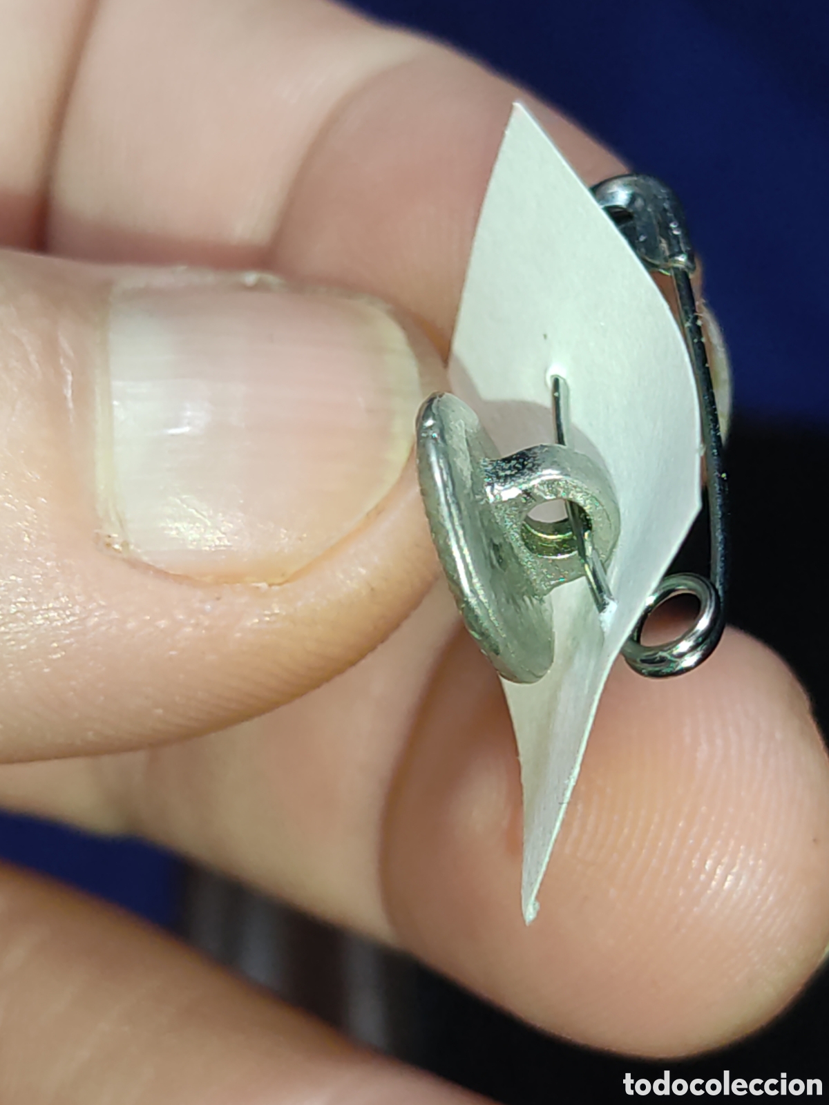 Vintage: Antiguo bot&oacute;n repujado de plata maciza 925. - Foto 3