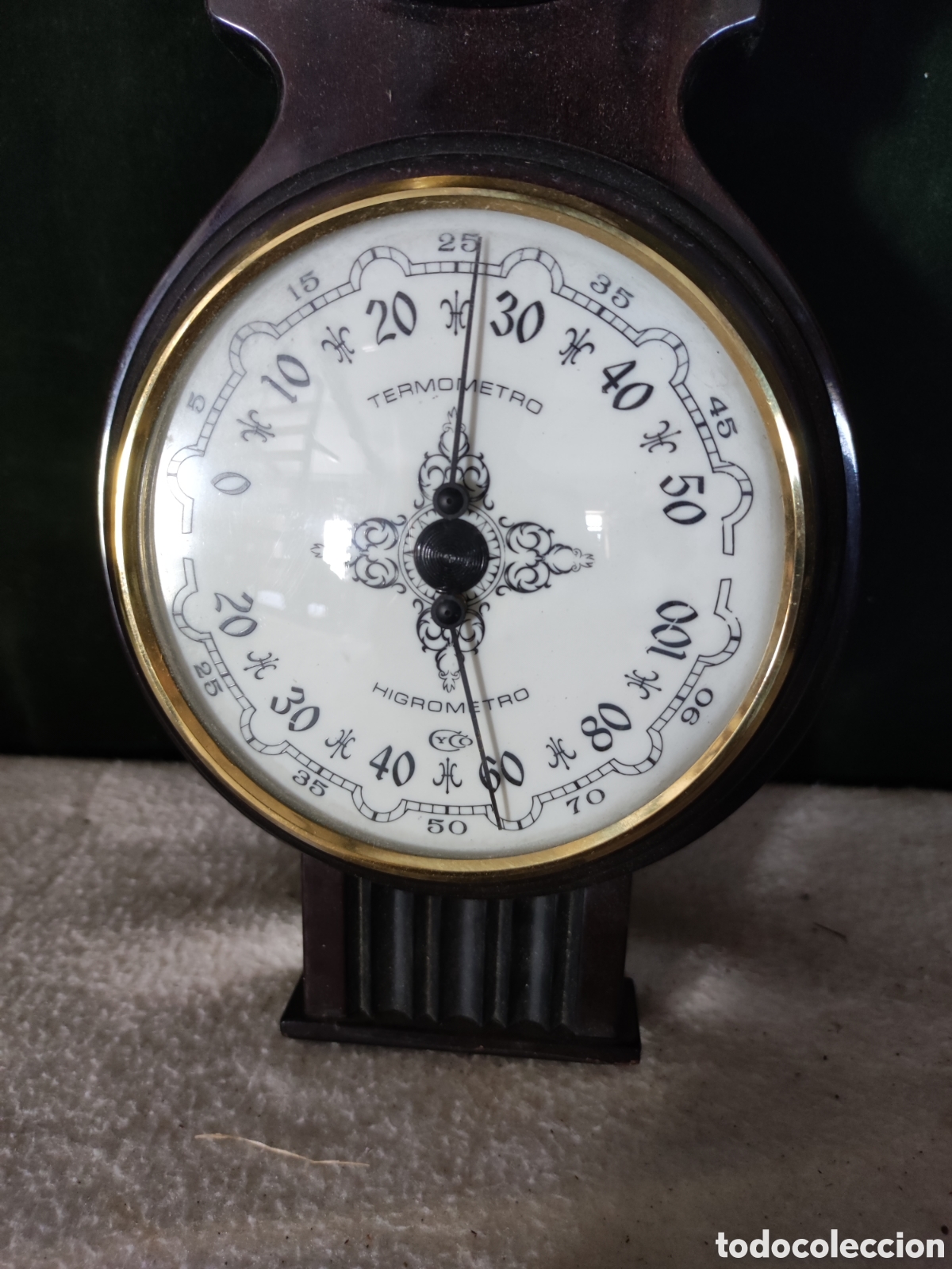 Vintage: Term&oacute;metro reloj bar&oacute;metro vintage - Foto 2