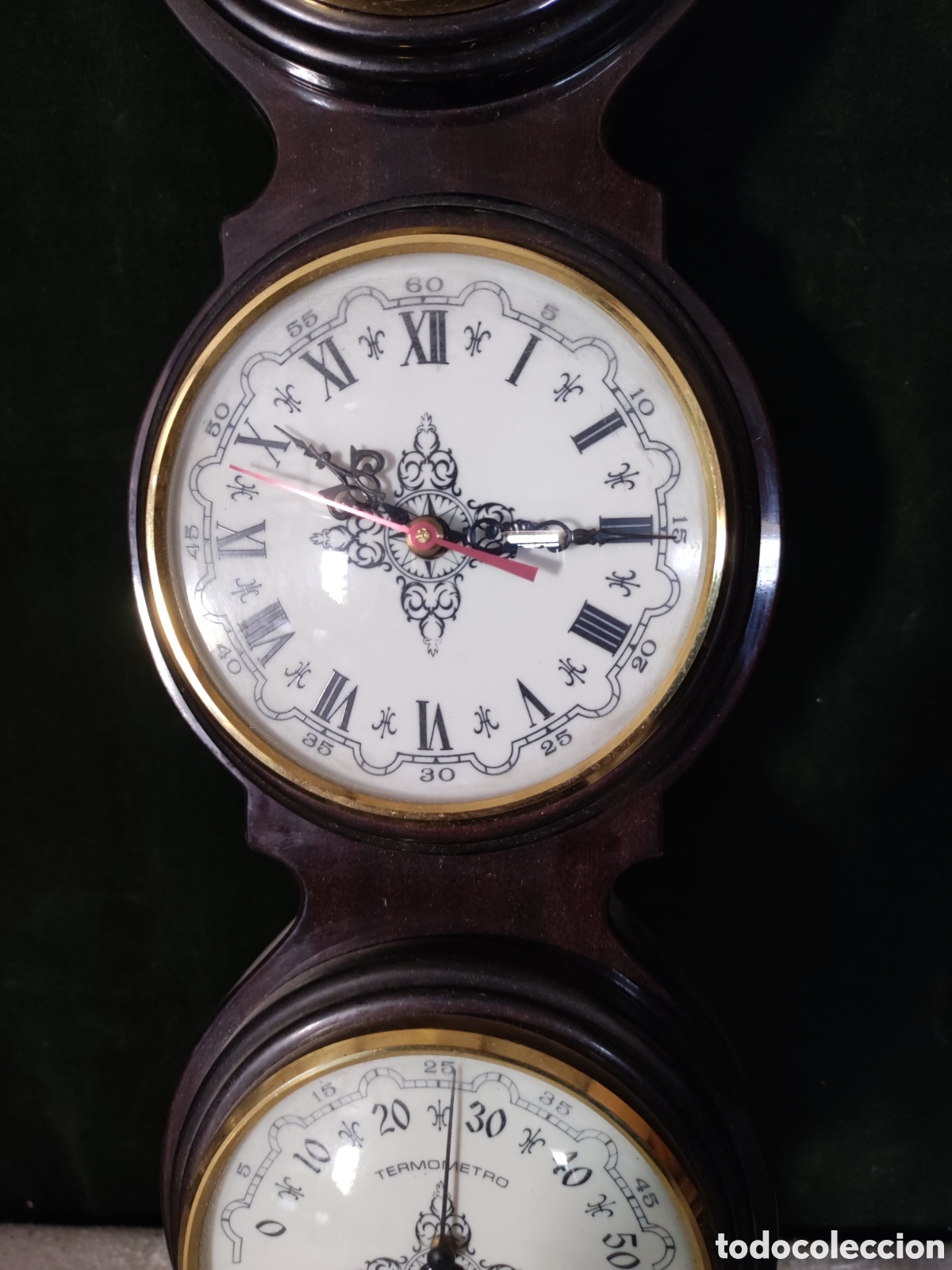 Vintage: Term&oacute;metro reloj bar&oacute;metro vintage - Foto 3