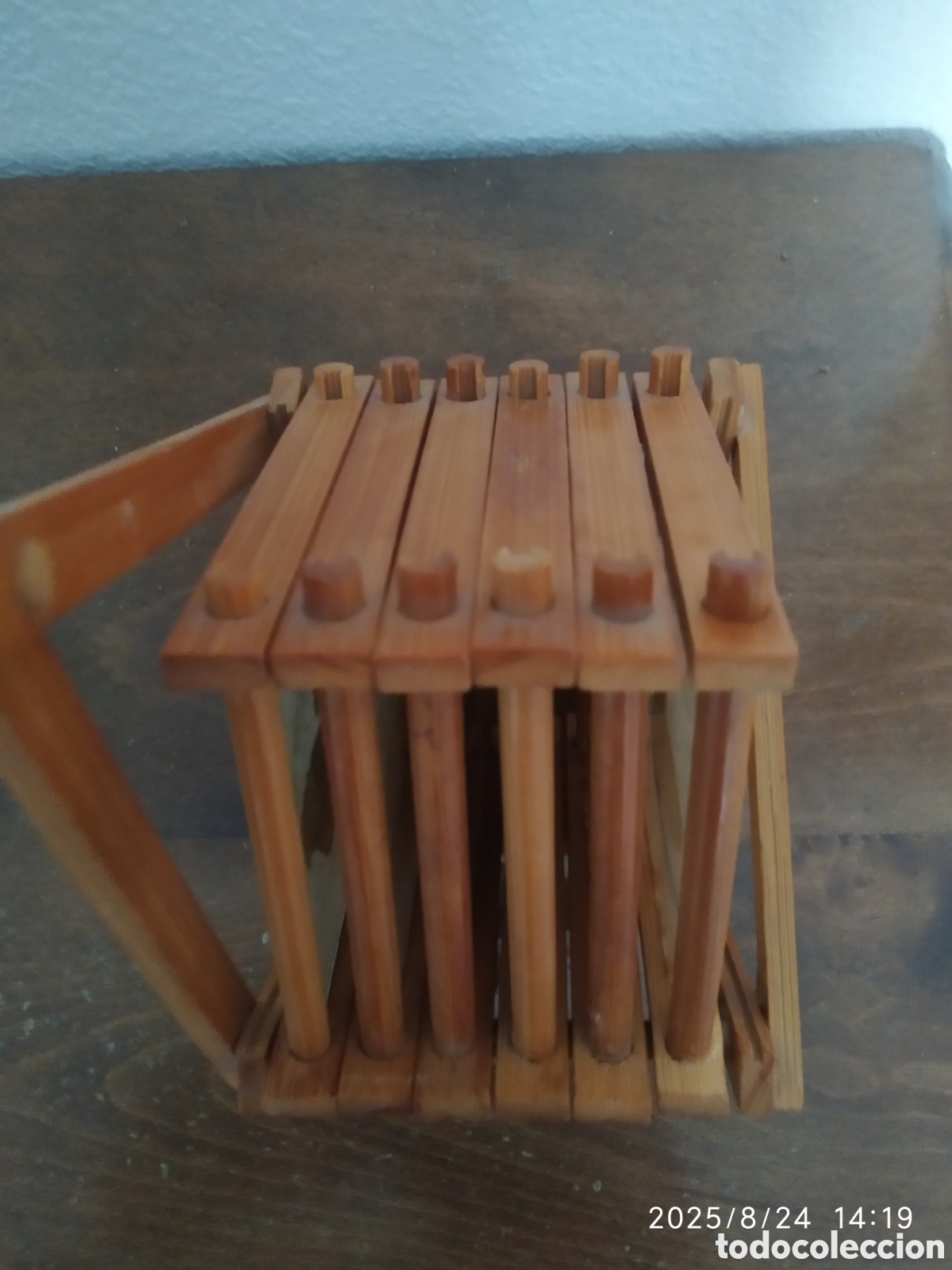 Vintage: 6 POSAVASOS MARIPOSAS con soporte - Foto 8