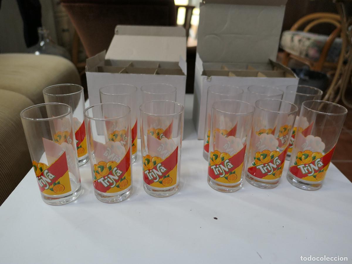 Vintage: 12 vasos Trina, 2 cajas originales - Foto 1