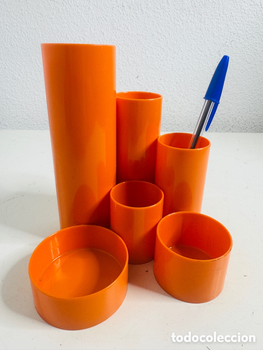 Vintage: Desktop Organiser Space Age Pop Orange Design - Foto 2