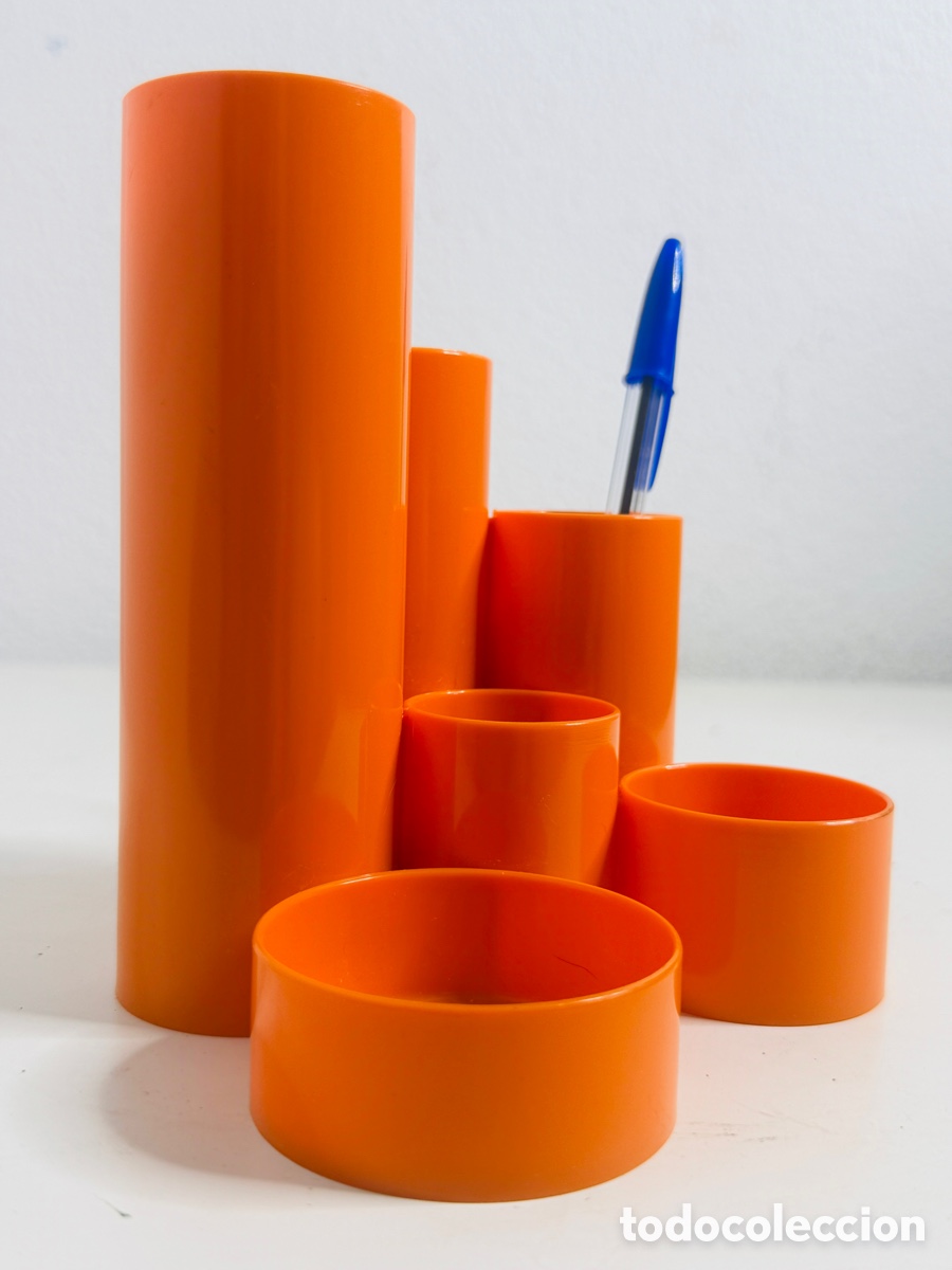 Vintage: Desktop Organiser Space Age Pop Orange Design - Foto 4