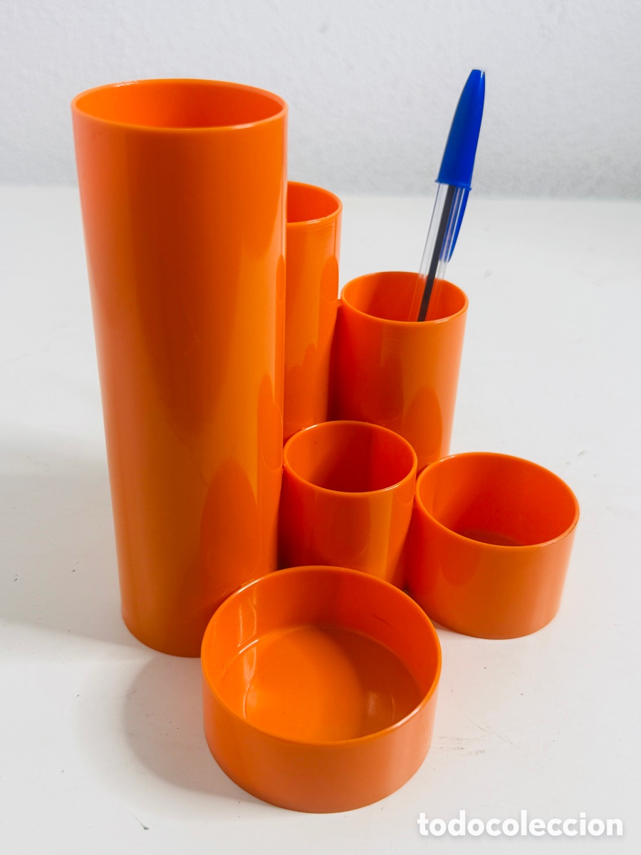 Vintage: Desktop Organiser Space Age Pop Orange Design - Foto 5