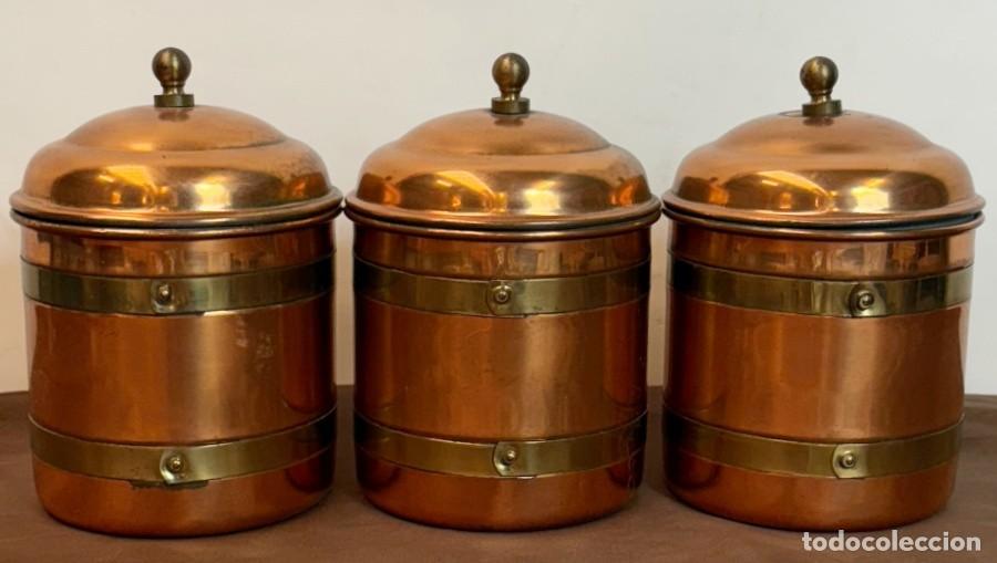 Vintage: Tarros Vintage de Cobre y Metal - Foto 2