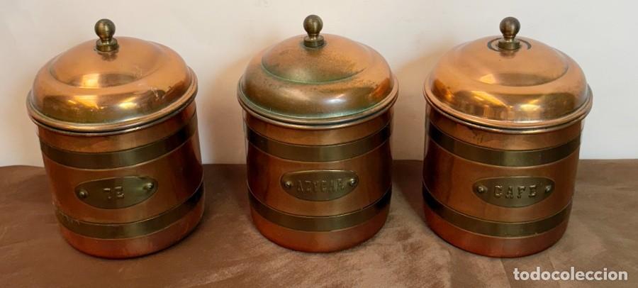 Vintage: Tarros Vintage de Cobre y Metal - Foto 4