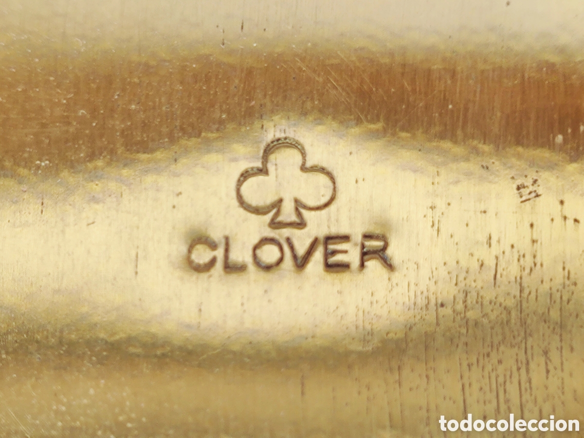 Vintage: CAJA MUSICAL CLOVER POLVERA PINTA LABIOS ESPEJO - Foto 9