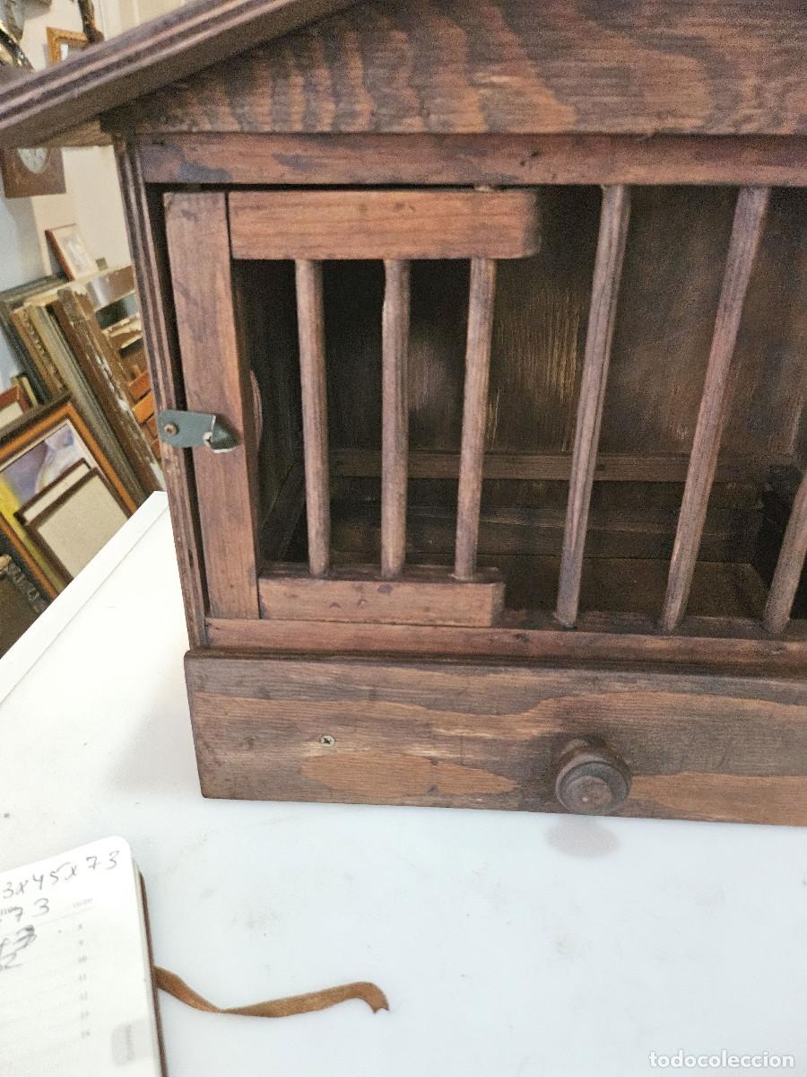 Vintage: jaula de madera antigua - Foto 2